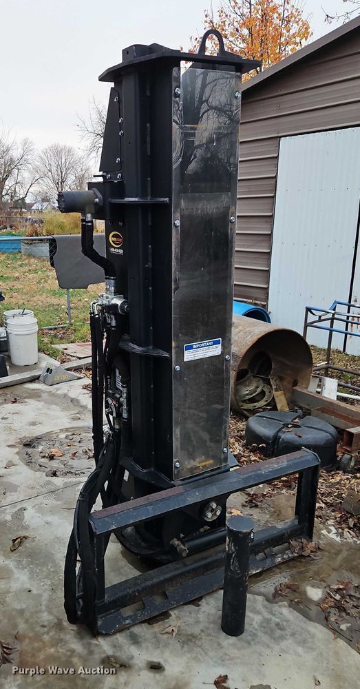 image for item EO4861 Quick Attach skid steer post driver