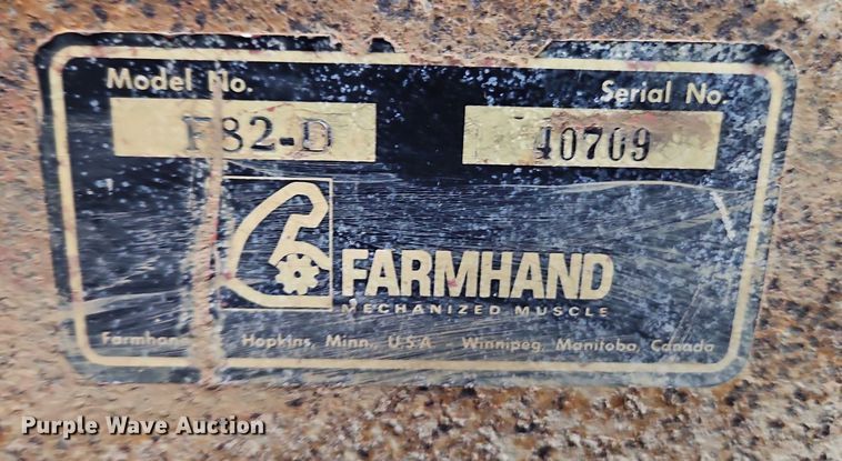 image for item EO4862 Farmhand Farmaster 820 F82-D feed grinder/mixer