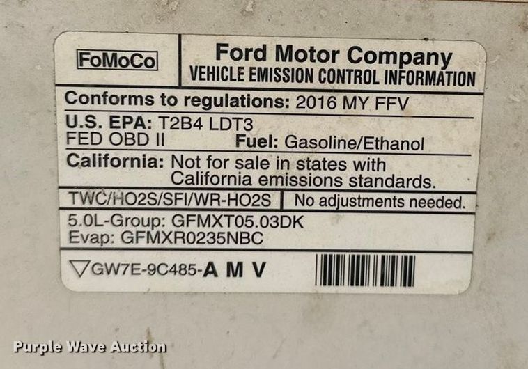 image for item EP0914 2016 Ford F150 SuperCab pickup truck