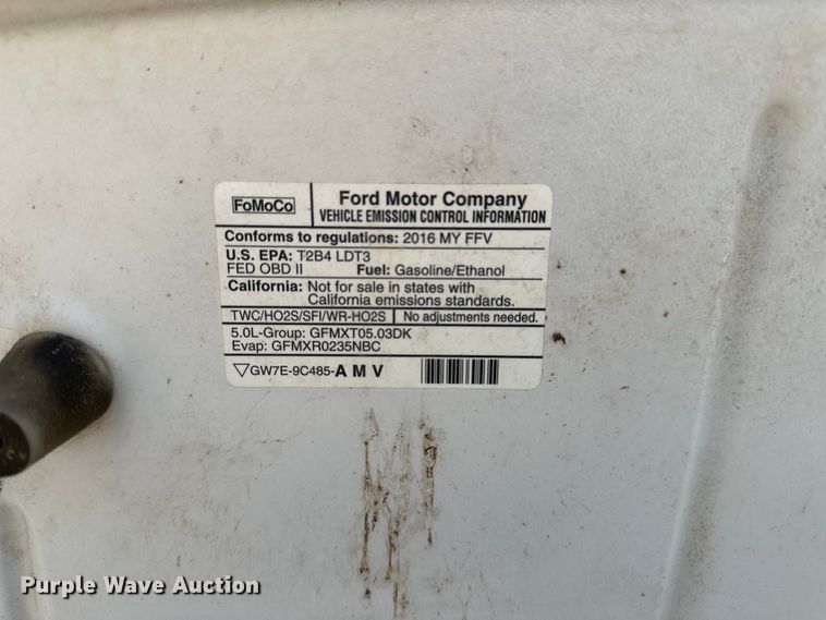 image for item EP0916 2016 Ford F150 SuperCab pickup truck