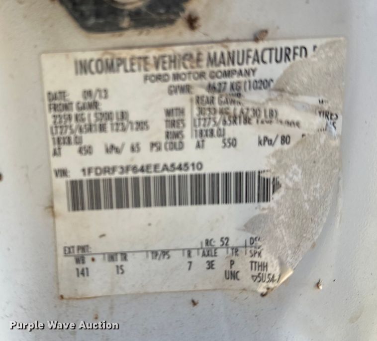 image for item EP0917 2014 Ford F250 flatbed pickup truck