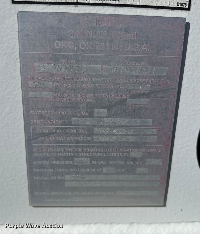 image for item EP0920 2008 Ford F550 bucket truck