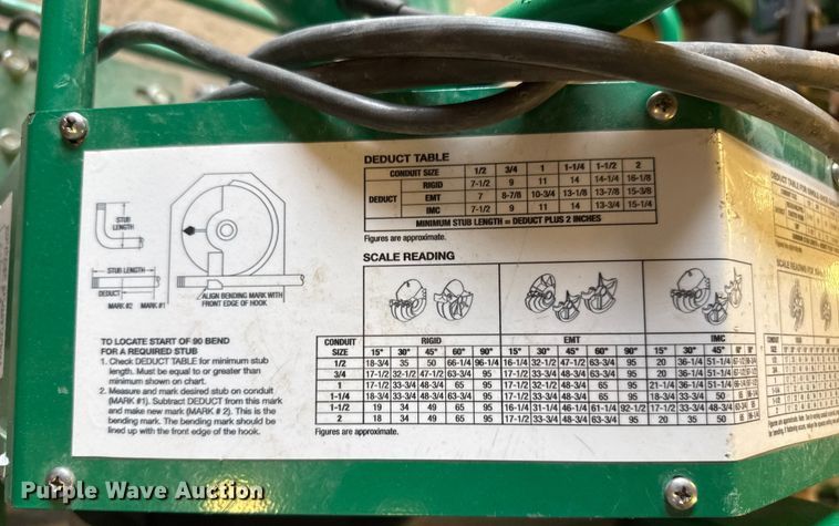 image for item EP0980 Greenlee 555 pipe bender