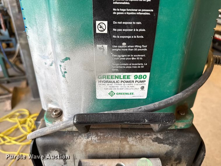 image for item EP2536 Greenlee 881GX cam-track pipe bender