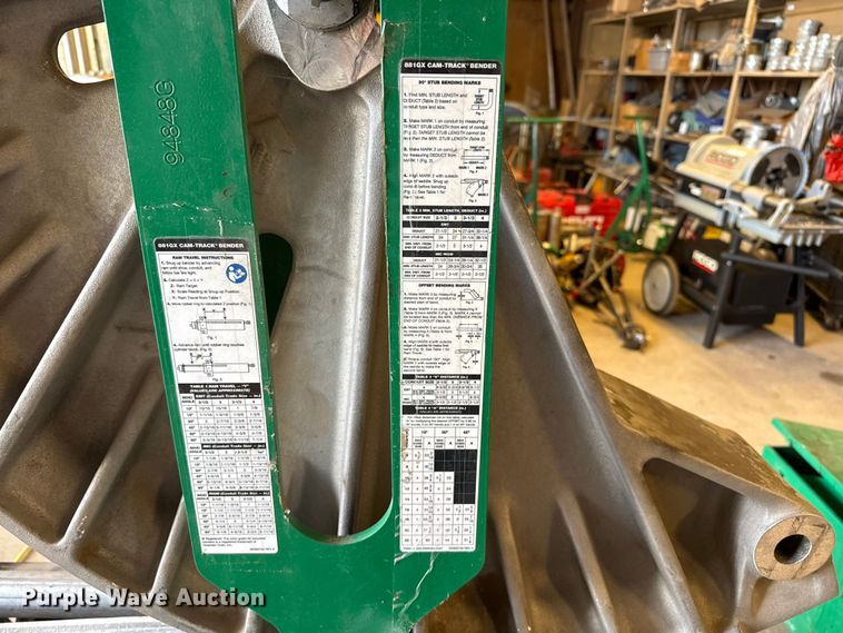 image for item EP2536 Greenlee 881GX cam-track pipe bender