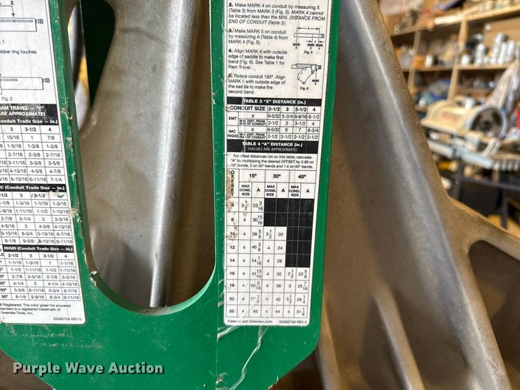 image for item EP2536 Greenlee 881GX cam-track pipe bender