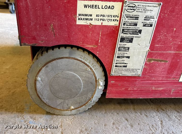 image for item EP2537 2018 MEC Micro19 scissor lift