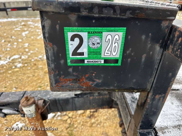 image for item ER0249 1994 Richardson tilt deck utility trailer