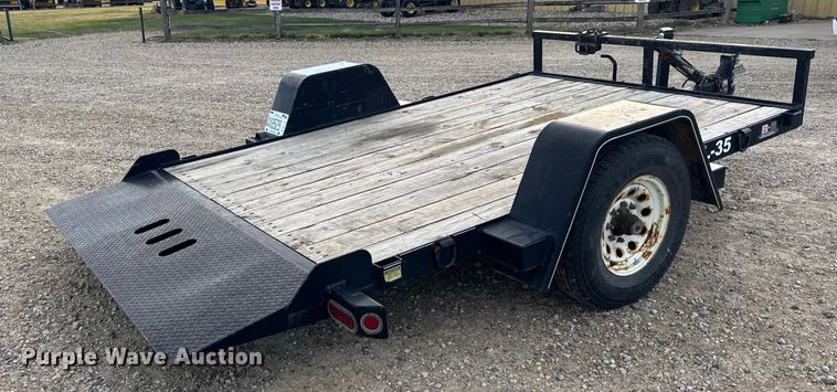 image for item ER0253 2015 B-B TRAILER tilt deck equipment trailer