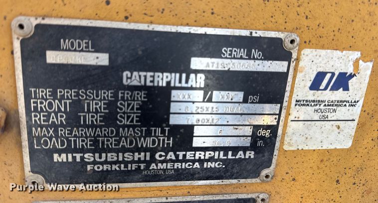 image for item ER0262 Caterpillar DP40KL forklift