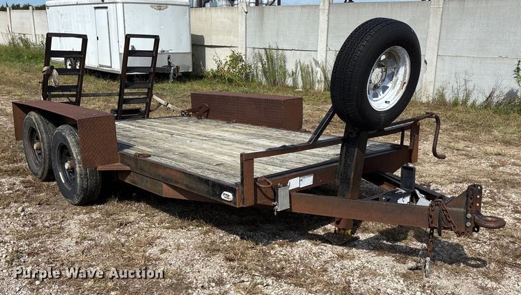 image for item ET4657 1997 MAC-LANDER Flatbed equipment trailer