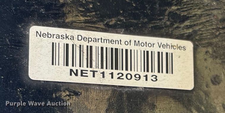 image for item ET4658 1989 Utility Trailer utility trailer