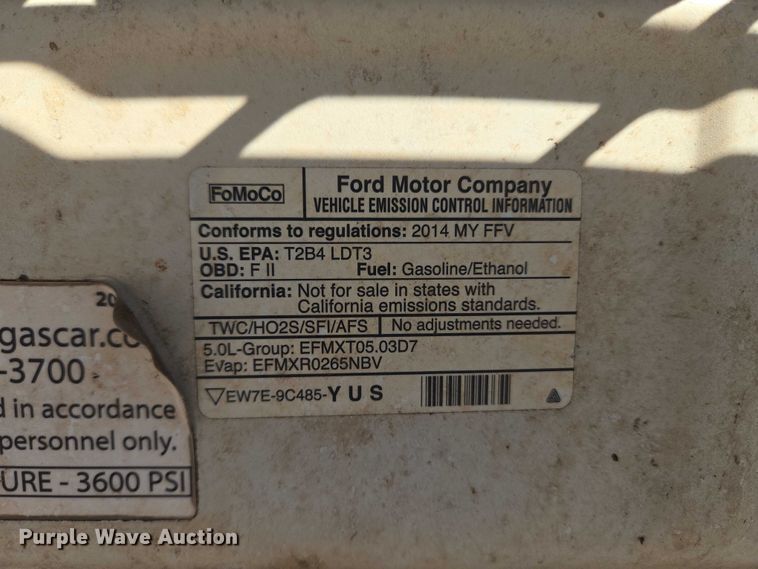 image for item ET5239 2014 Ford F150 SuperCab pickup truck