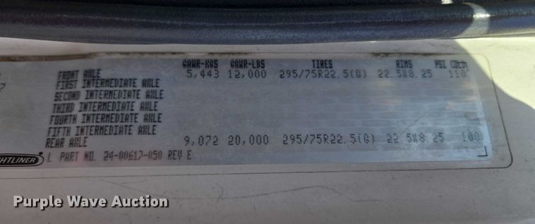 image for item ET5256 2002 Freightliner FL70 box truck