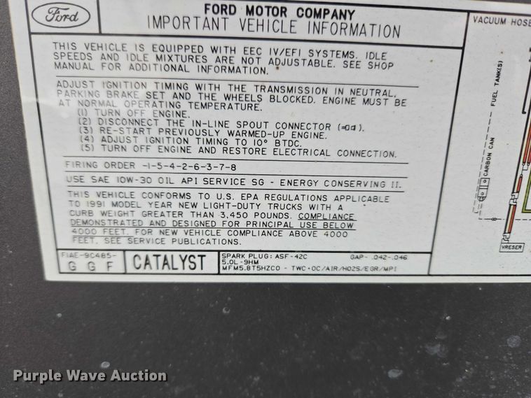 image for item ET5257 1991 Ford E150 Pathfinder van