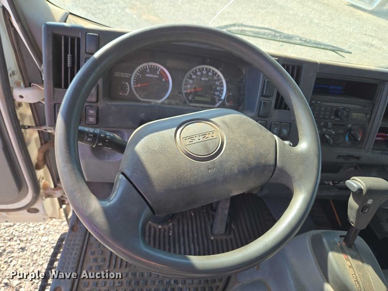 image for item ET5259 2012 Isuzu NPR flatbed truck