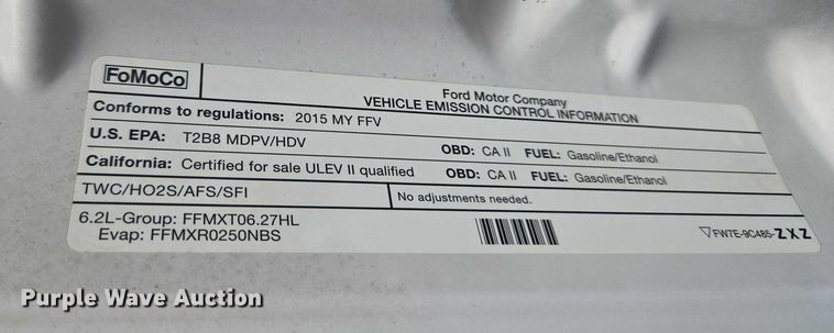 image for item ET5260 2015 Ford F250 Super Duty SuperCab pickup truck