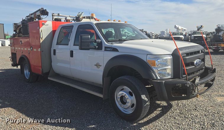image for item ET5263 2012 Ford F550 Super Duty Crew Cab utility / service truck