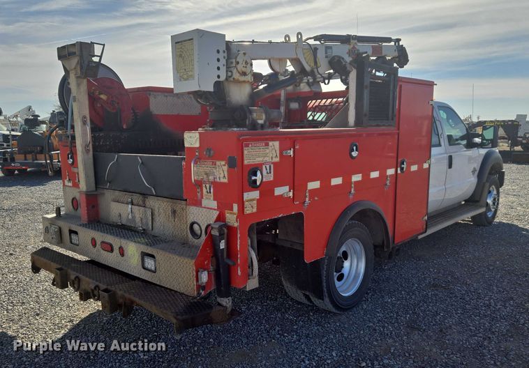 image for item ET5263 2012 Ford F550 Super Duty Crew Cab utility / service truck