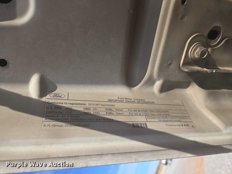 image for item ET5263 2012 Ford F550 Super Duty Crew Cab utility / service truck