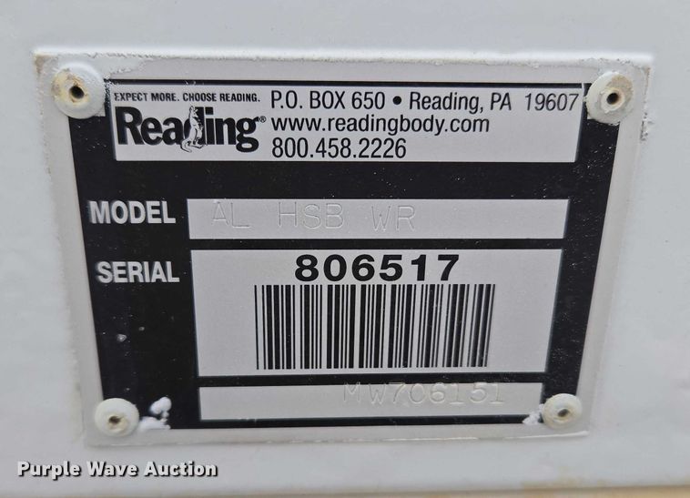 image for item ET5273 Reading AL HSB WR pickup truck utility bed