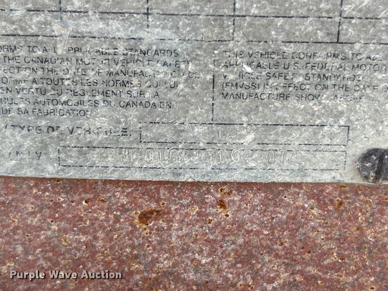 image for item ET6582 2007 Belshe WB14 equipment trailer