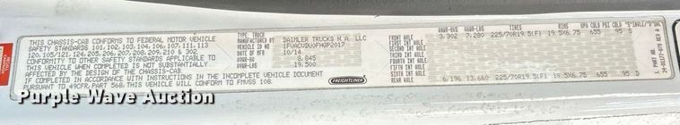 image for item ET6718 2015 Freightliner M2 shuttle bus