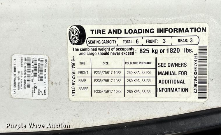 image for item ET7239 2014 Ford F150 SuperCab pickup truck