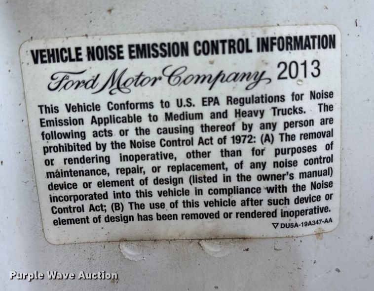 image for item ET7248 2013 Ford F-550 bale bed truck