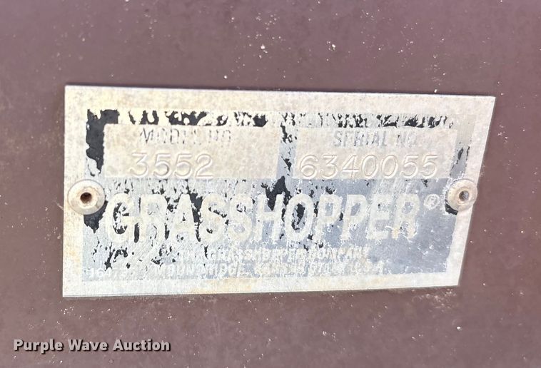 image for item ET7313 Grasshopper 725DT6 ZTR lawn mower