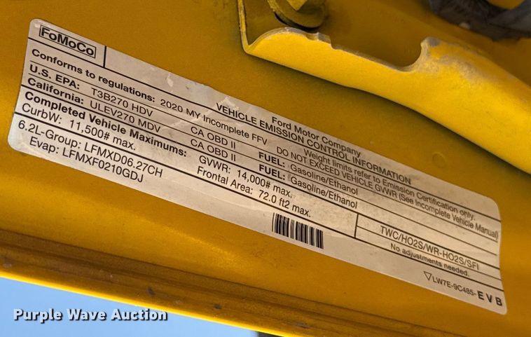 image for item EU2228 2020 Ford F350 Super Duty utility bed pickup truck