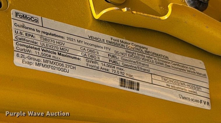 image for item EU2240 2021 Ford F350 Super Duty utility bed pickup truck