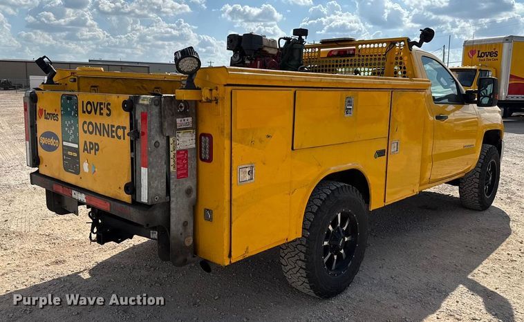image for item EU5067 2018 Chevrolet Silverado 3500HD utility bed pickup truck