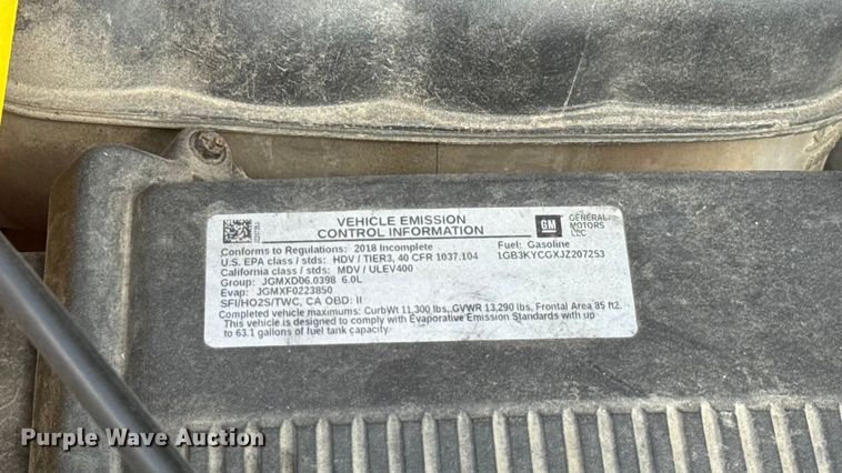 image for item EU5070 2018 Chevrolet Silverado 3500HD utility bed pickup truck