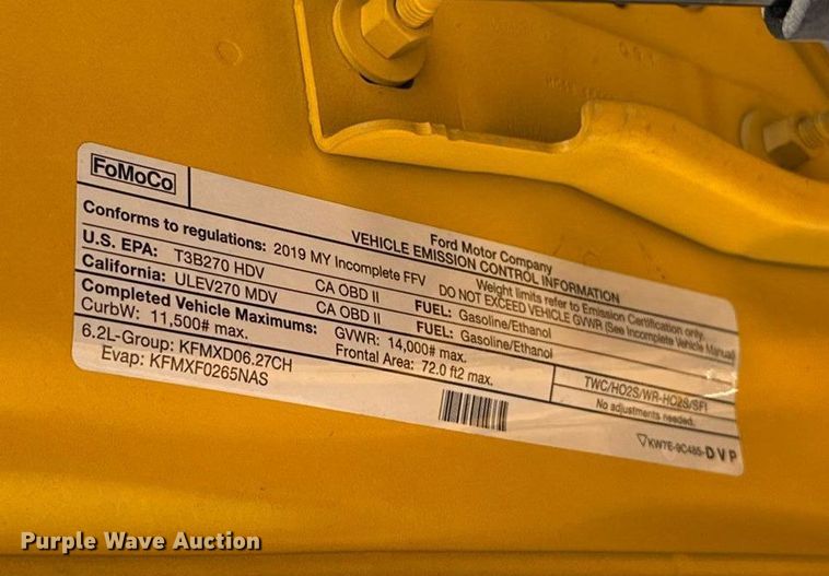 image for item EU5071 2019 Ford F350 Super Duty utility bed pickup truck