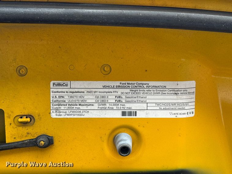 image for item EU5073 2020 Ford F350 Super Duty utility bed pickup truck