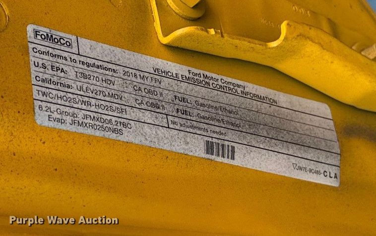 image for item EU5074 2018 Ford F350 Super Duty utility bed pickup truck