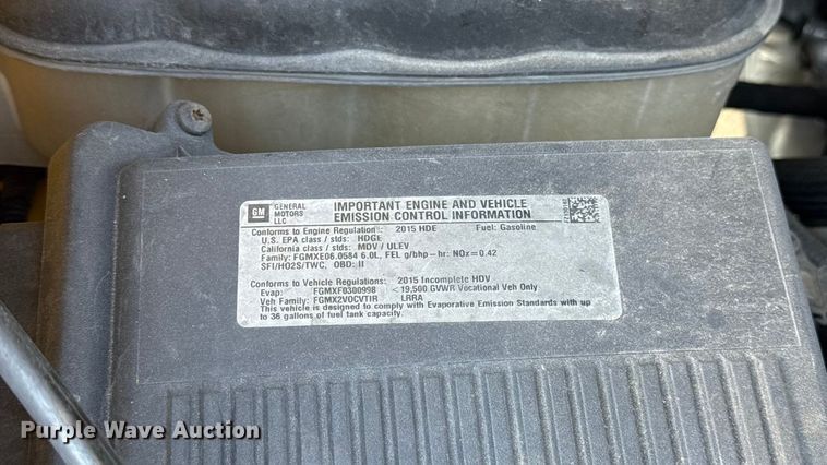 image for item EU5075 2015 Chevrolet Silverado 3500HD utility bed pickup truck