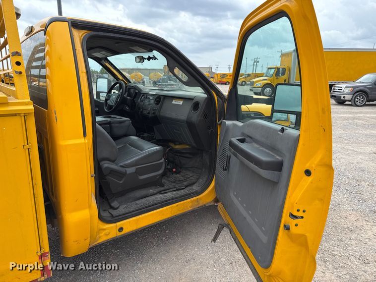 image for item EU5195 2015 Ford F350 Super Duty XL utility bed pickup truck