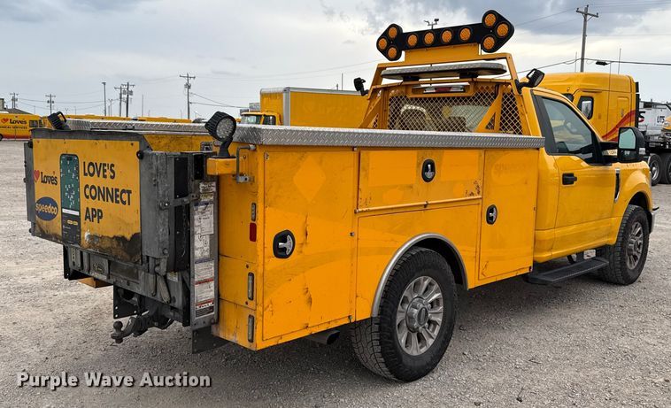 image for item EU5196 2020 Ford F350 Super Duty XL utility bed pickup truck