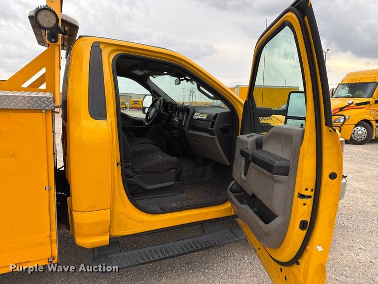 image for item EU5196 2020 Ford F350 Super Duty XL utility bed pickup truck