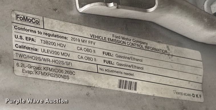 image for item EU5197 2019 Ford F250 Super Duty XL utility bed pickup truck