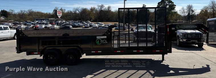 image for item EU5393 2024 BCL Fabrication landscape dump trailer