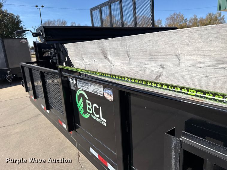 image for item EU5393 2024 BCL Fabrication landscape dump trailer