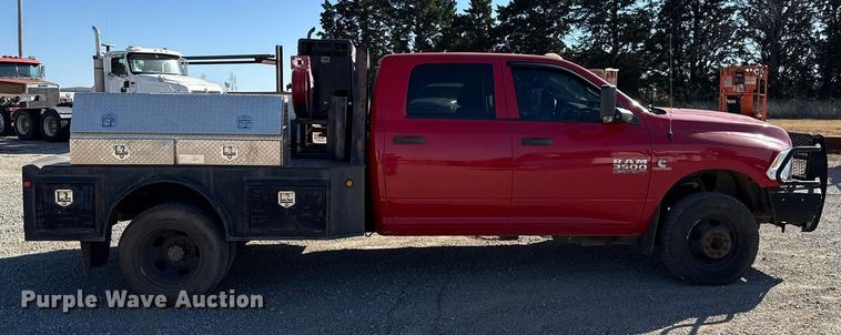 image for item EU5400 2014 RAM 3500 Crew Cab flatbed pickup truck