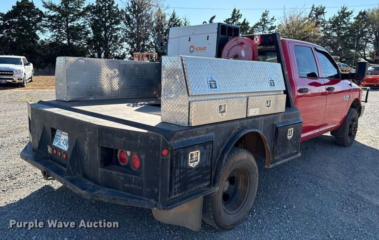 image for item EU5400 2014 RAM 3500 Crew Cab flatbed pickup truck