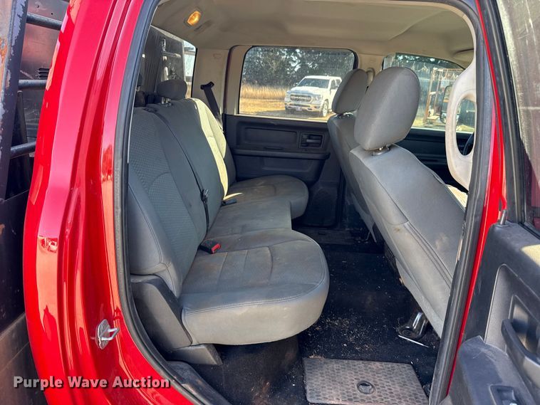 image for item EU5400 2014 RAM 3500 Crew Cab flatbed pickup truck