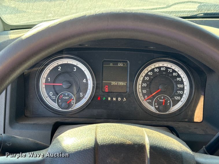 image for item EU5401 2014 RAM 3500 Crew Cab flatbed pickup truck