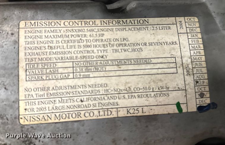 image for item EU6340 Caterpillar C5000 forklift