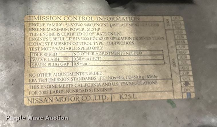 image for item EU6341 Caterpillar C5000 forklift